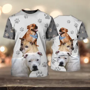 3D Dog T Shirts, Dogs Lover All Over Print T-Shirt, Gift For Pet Loves