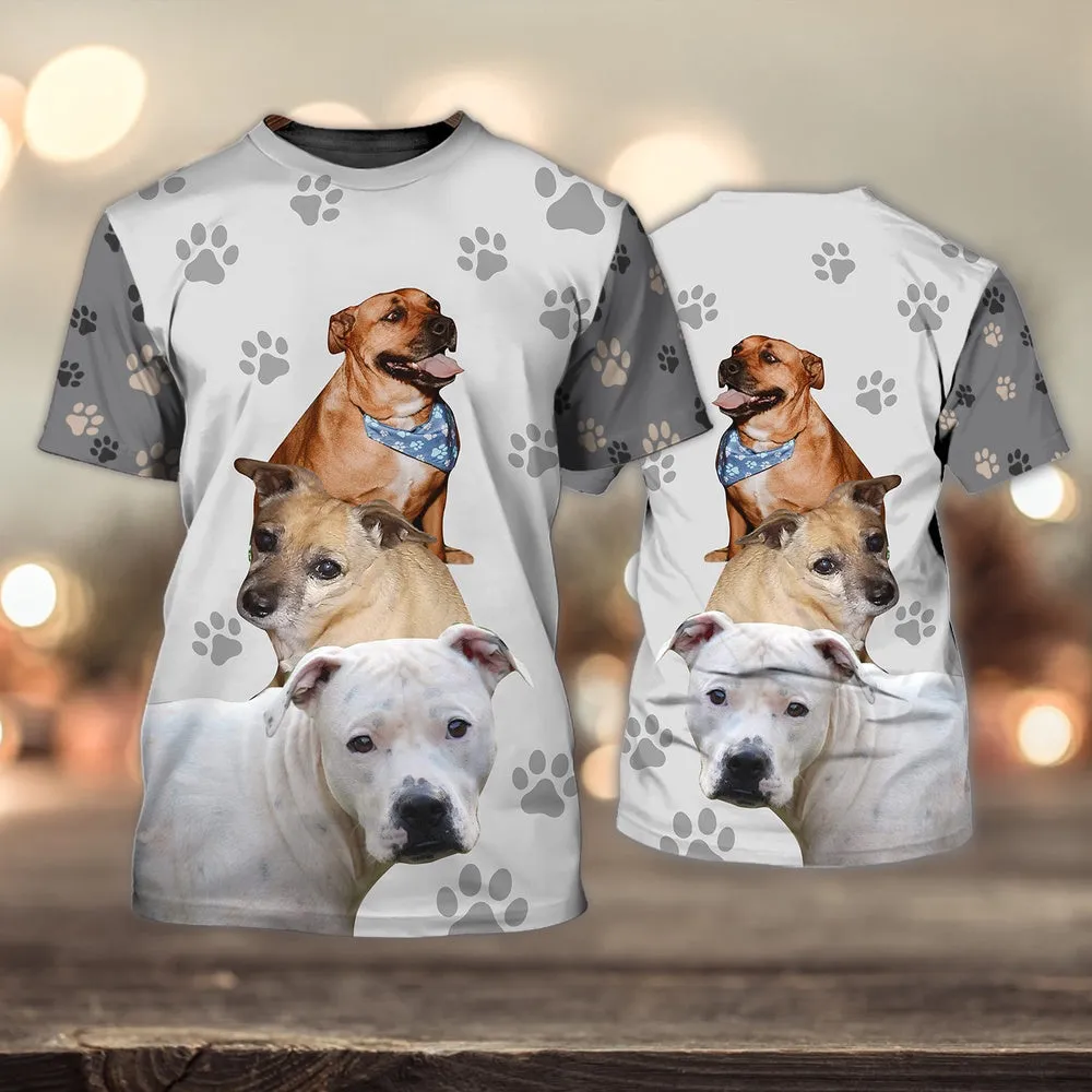 3D Dog T Shirts, Dogs Lover All Over Print T-Shirt, Gift For Pet Loves