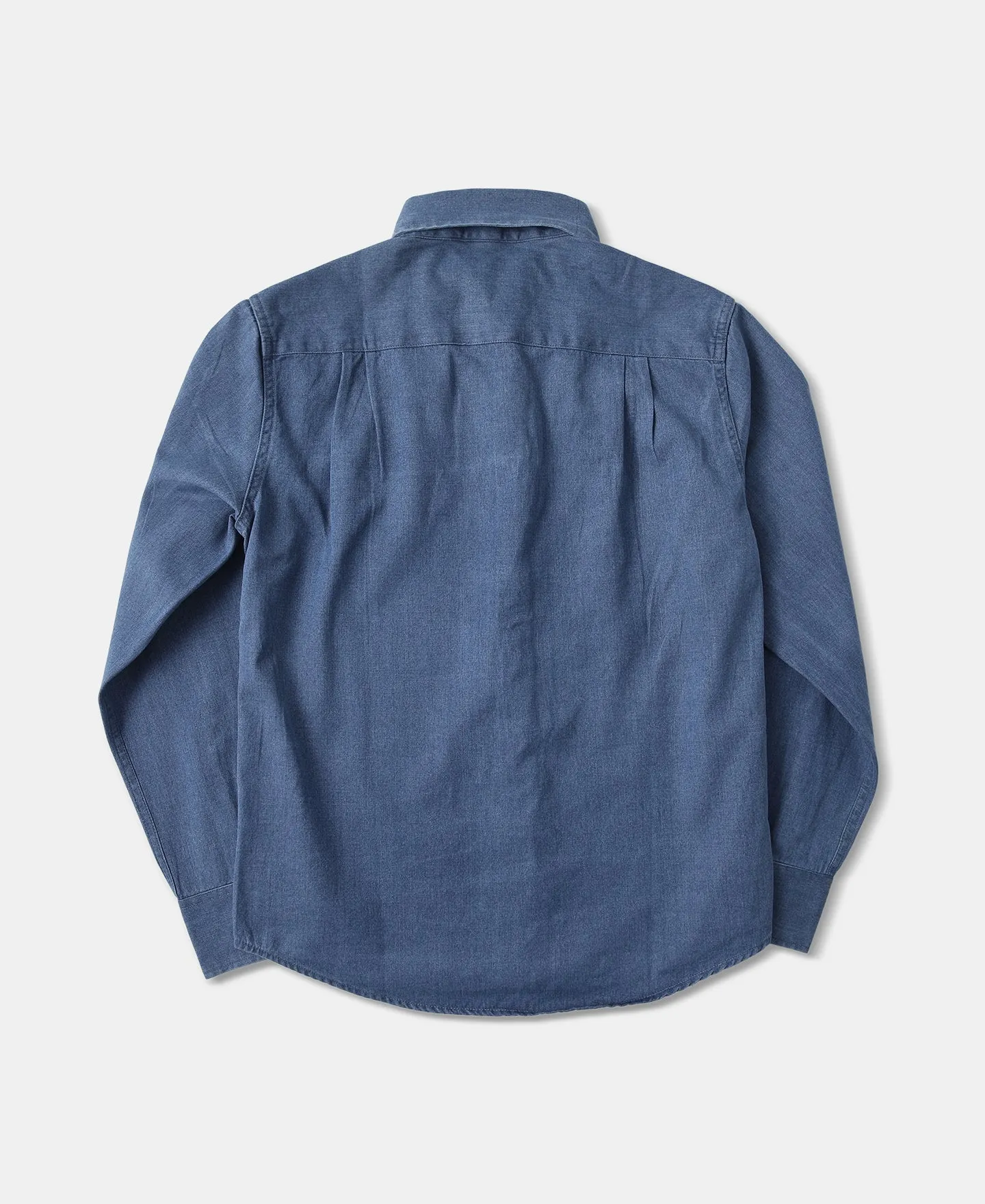 6.5 oz Washed Denim Button-Down Collar Shirt