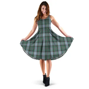 Alexander of Menstry Hunting Tartan Sleeveless Midi Womens Dress