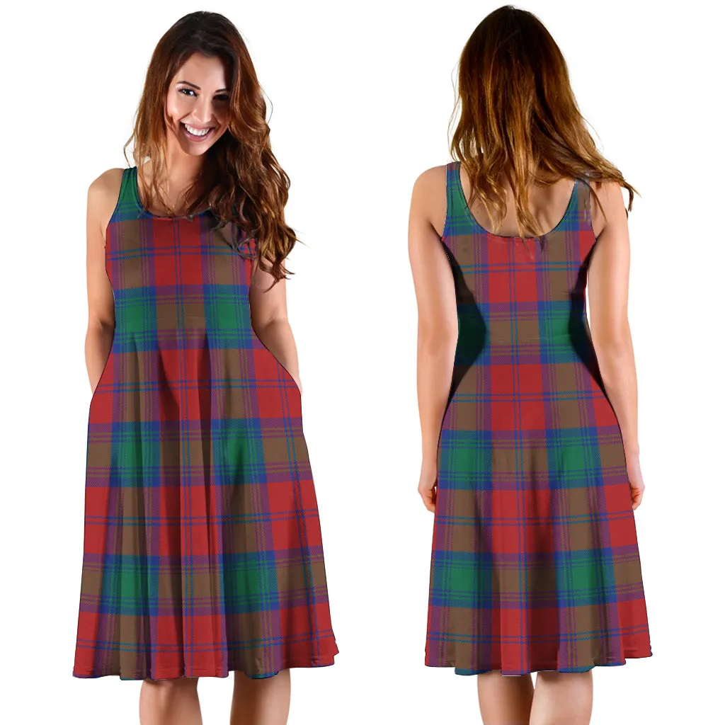 Auchinleck (Affleck) Tartan Sleeveless Midi Womens Dress