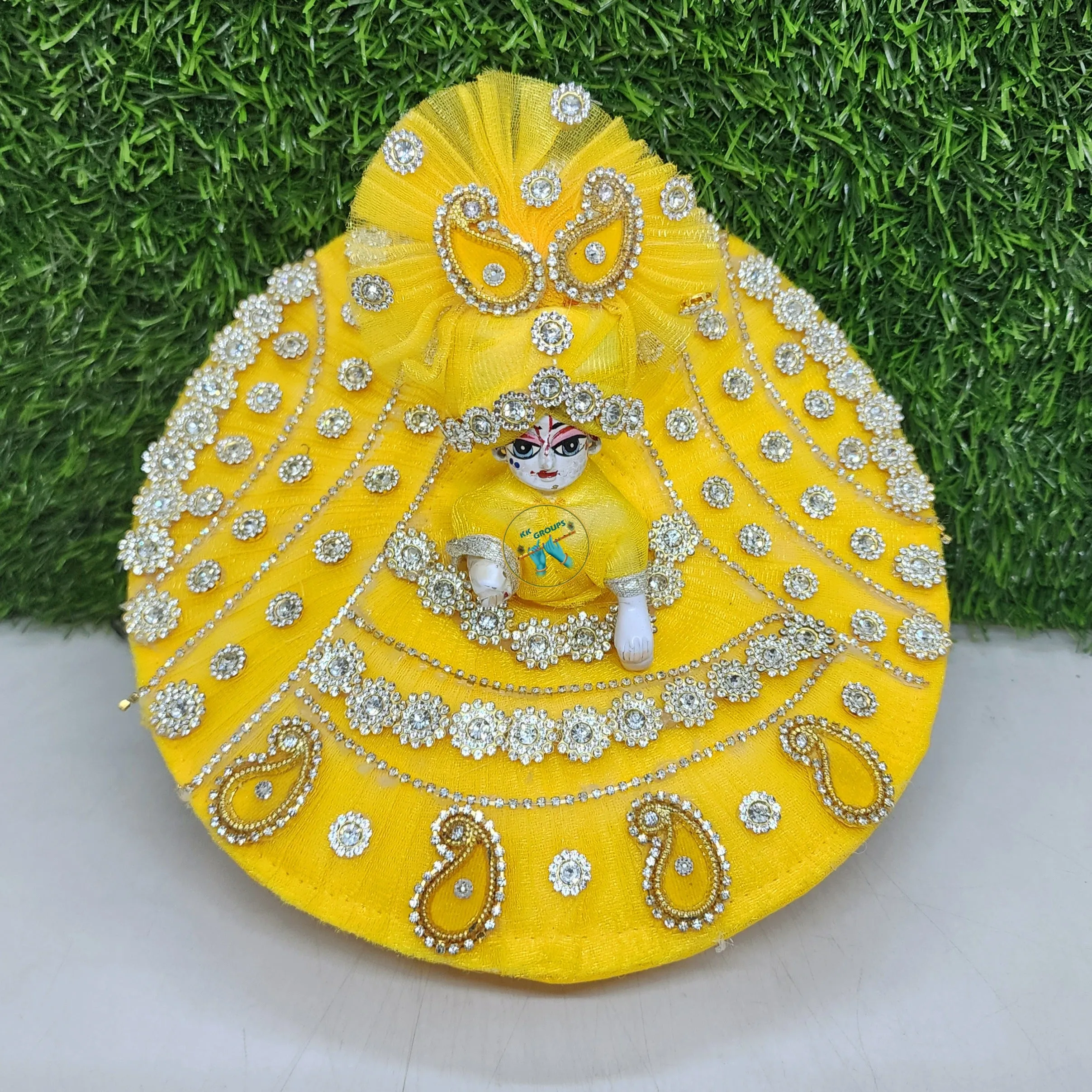 Beautiful yellow dress for laddu gopal ji