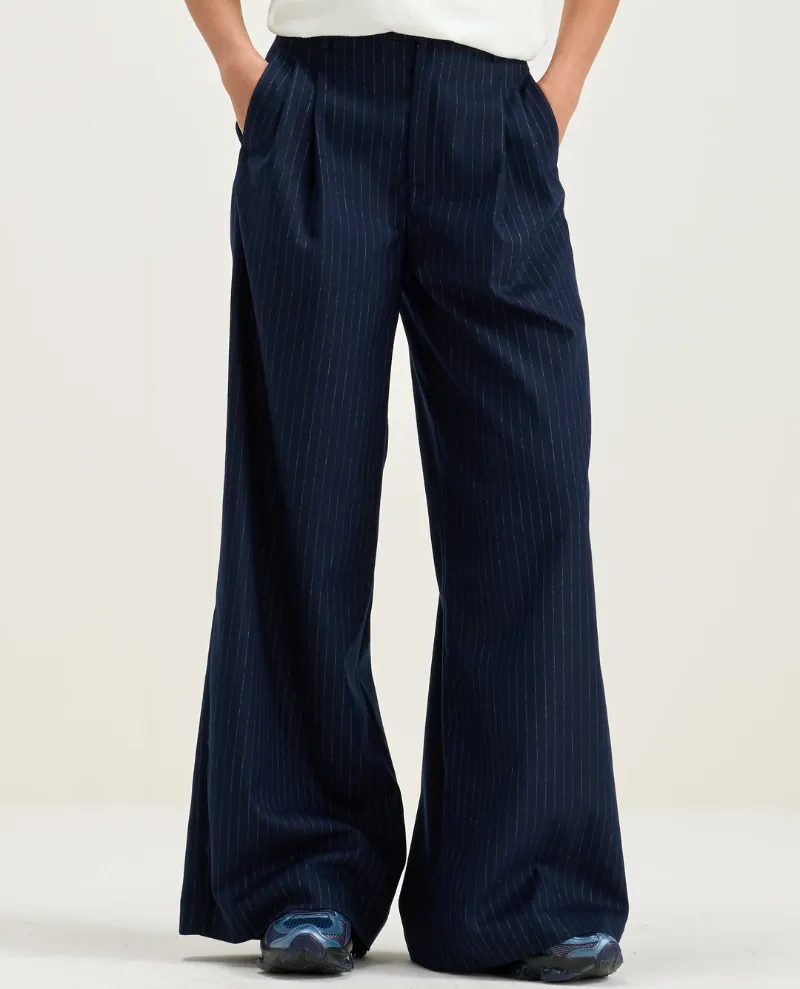 Bellerose Volker Stripe Wide Leg Trousers