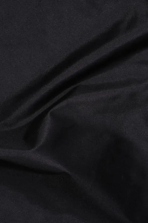 Black Light Taffeta Silk Fabric