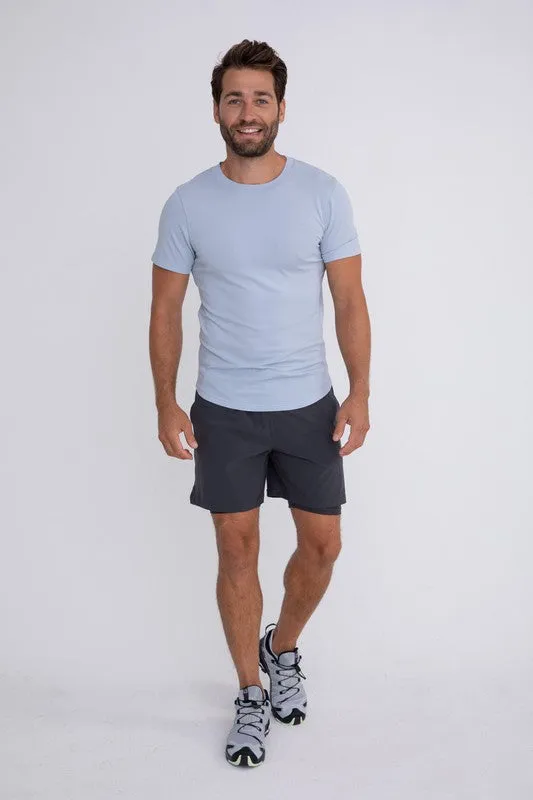 Breathable Scallop Hem Tee