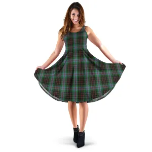 Brodie Hunting Tartan Sleeveless Midi Womens Dress