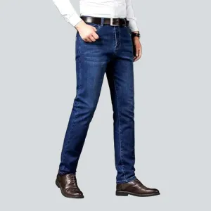 Business casual stretchy men's jeans