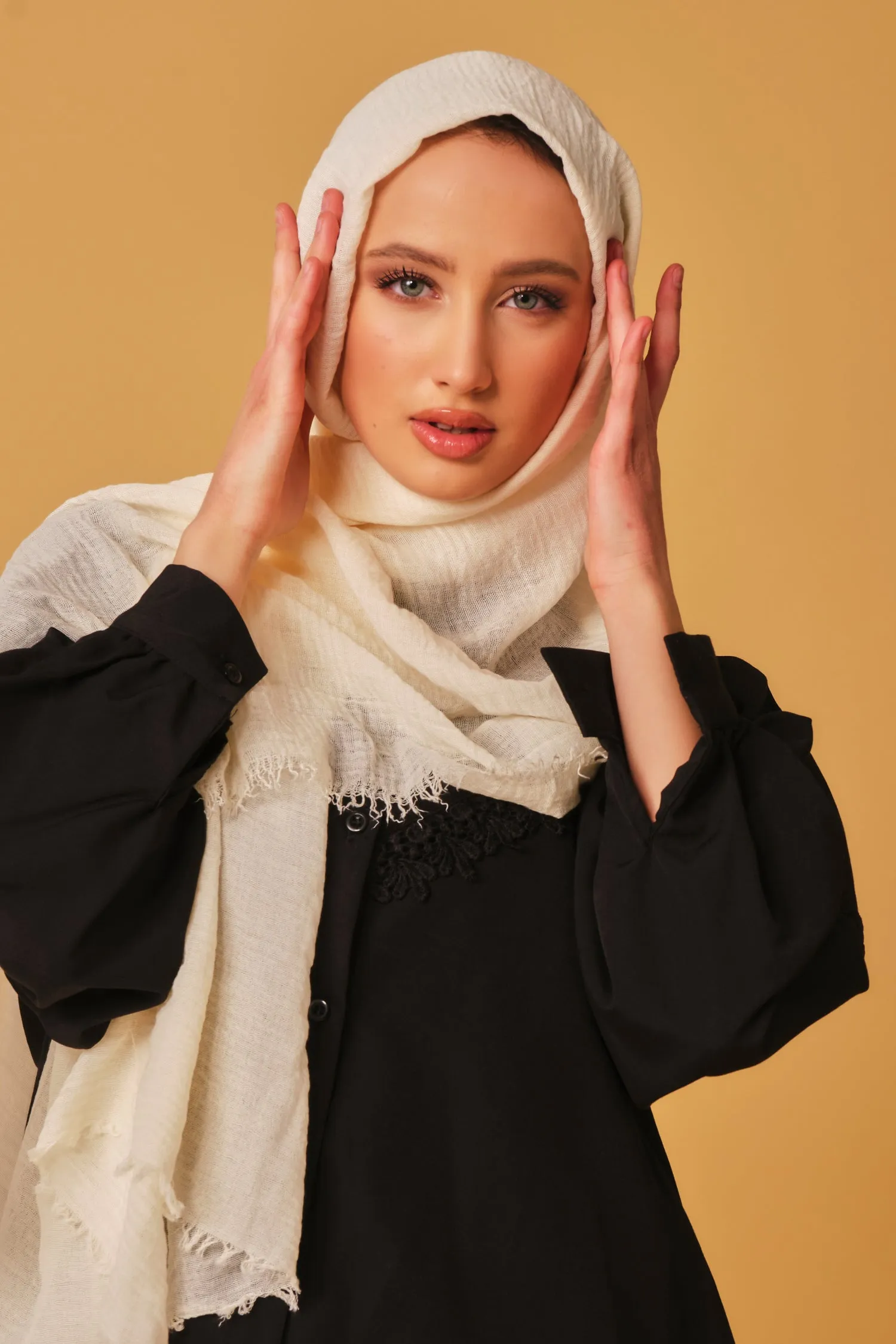 Creme Cotton Hijab