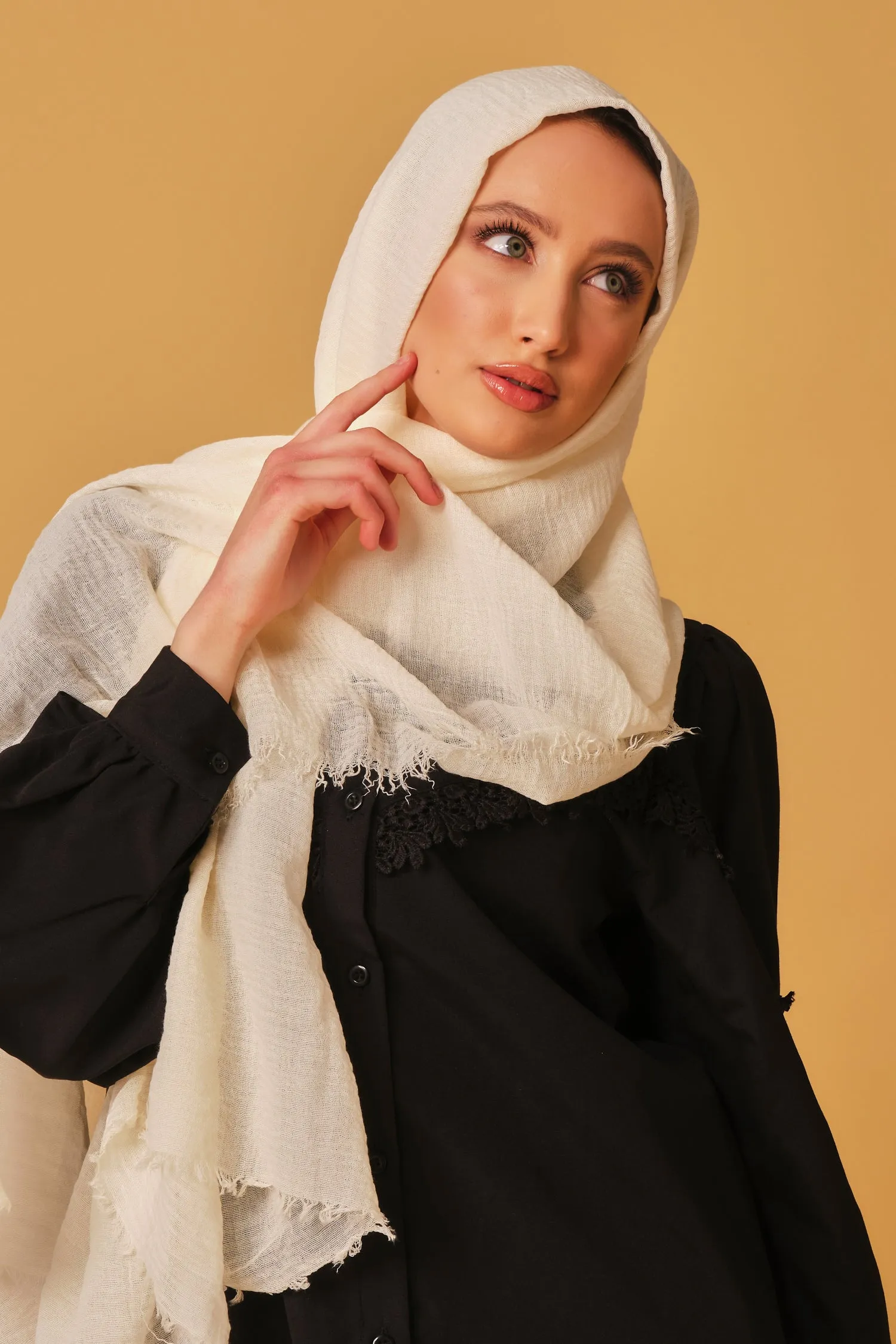 Creme Cotton Hijab