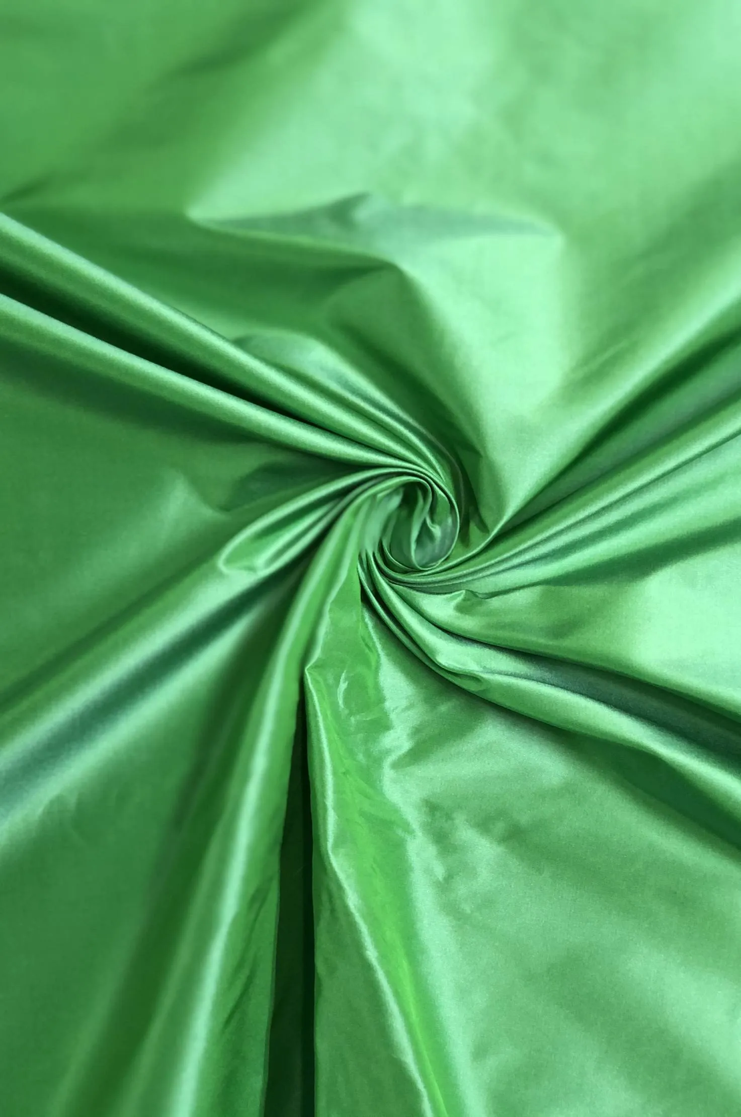 Deep Mint Taffeta Silk Fabric