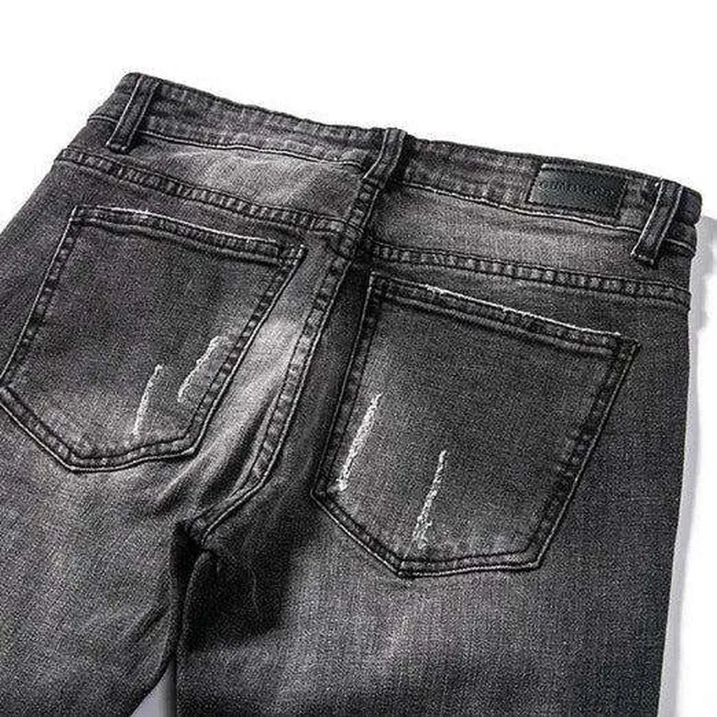 Distressed knees jeans for men