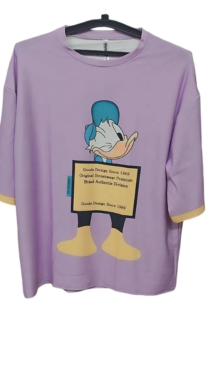 Fashion bliss Donald duck oversized tshirts