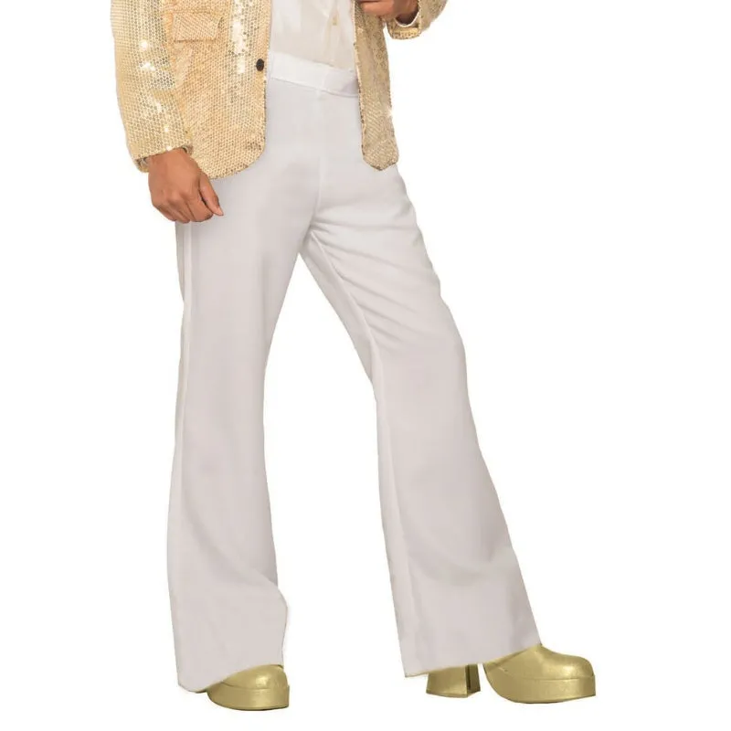 Flared Disco White Pants