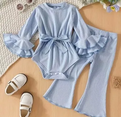 Infant Flare Ribbed Set