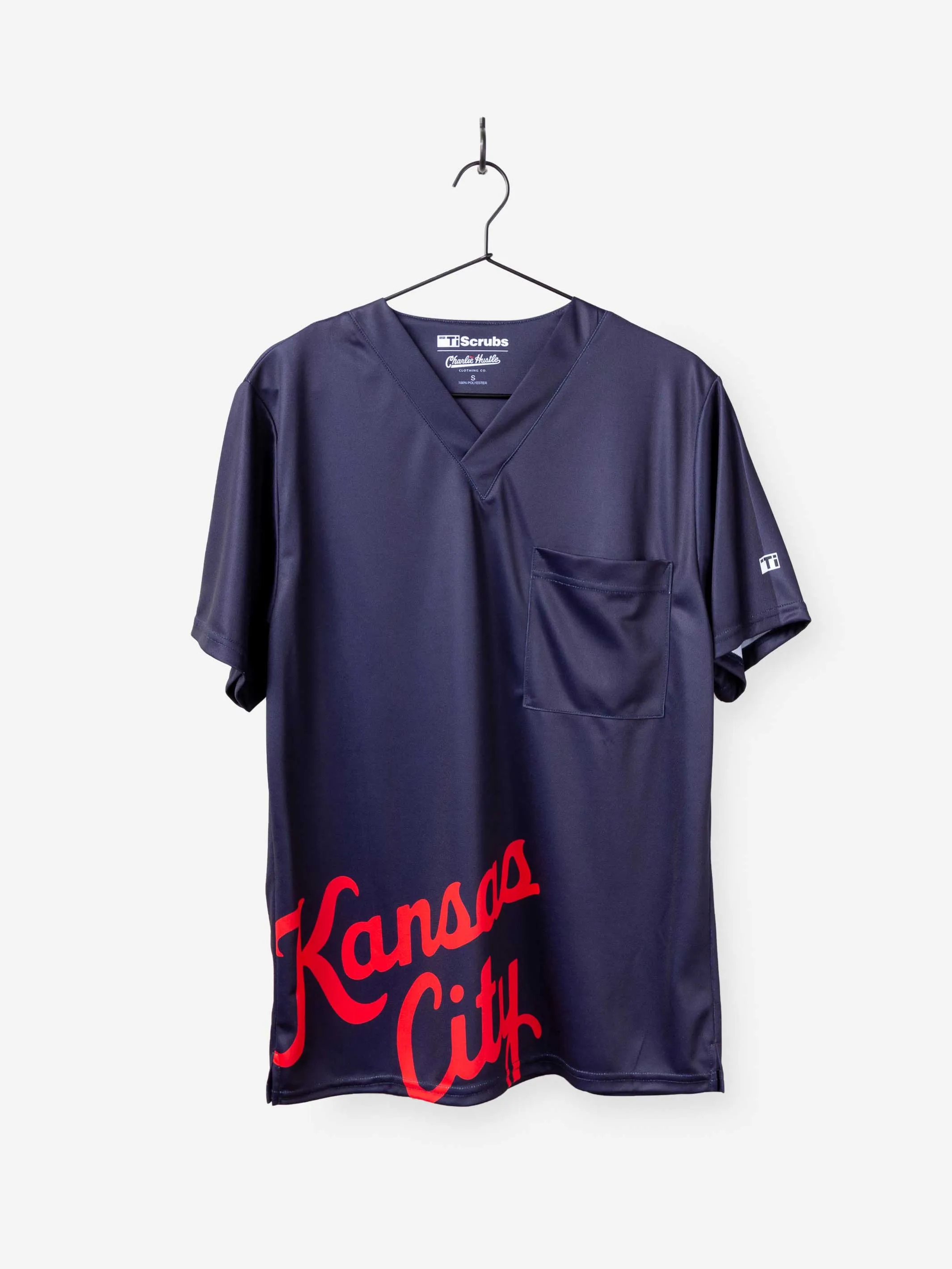 Men's "Kansas City Script" Scrub Top