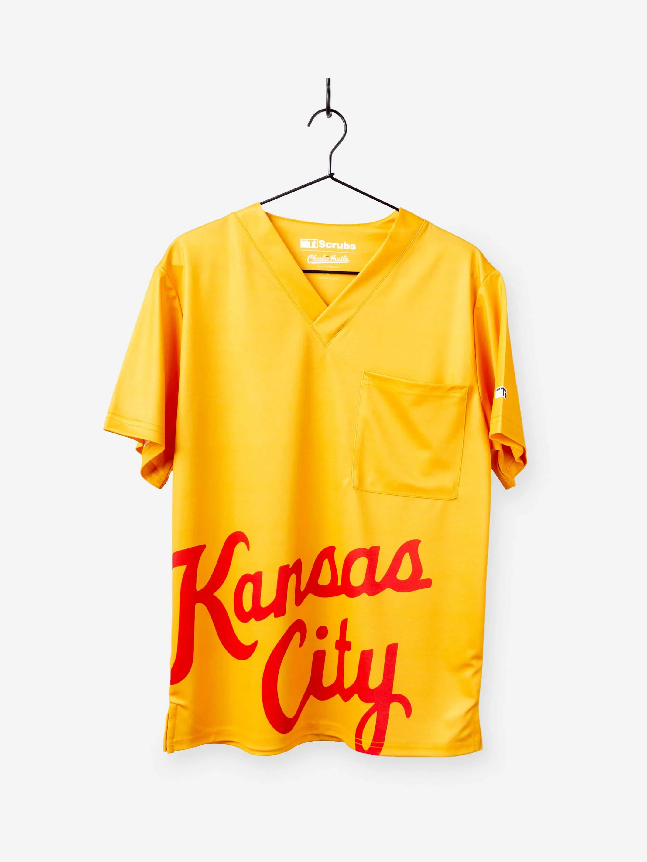 Men's "Kansas City Script" Scrub Top