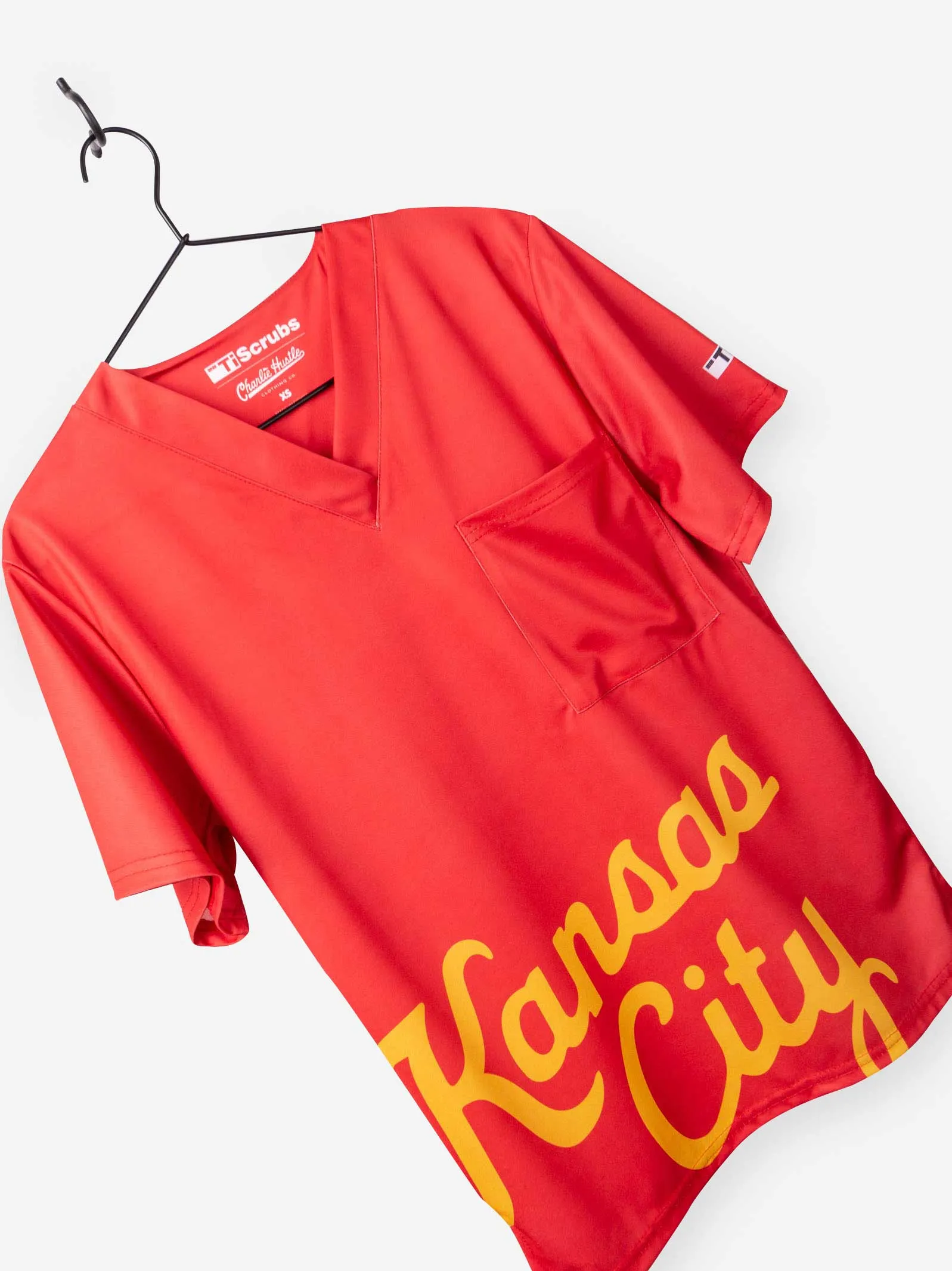 Men's "Kansas City Script" Scrub Top