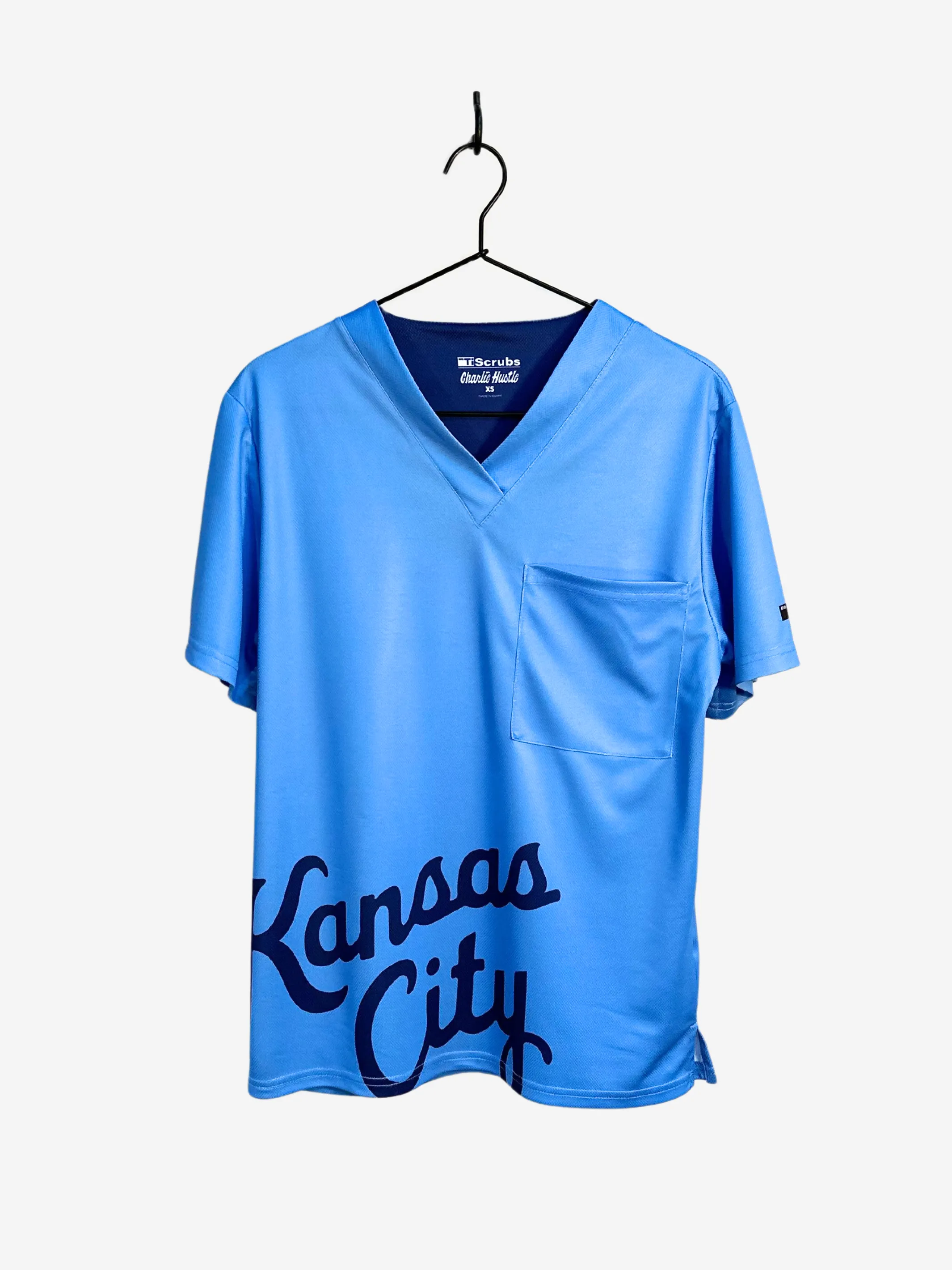 Men's "Kansas City Script" Scrub Top