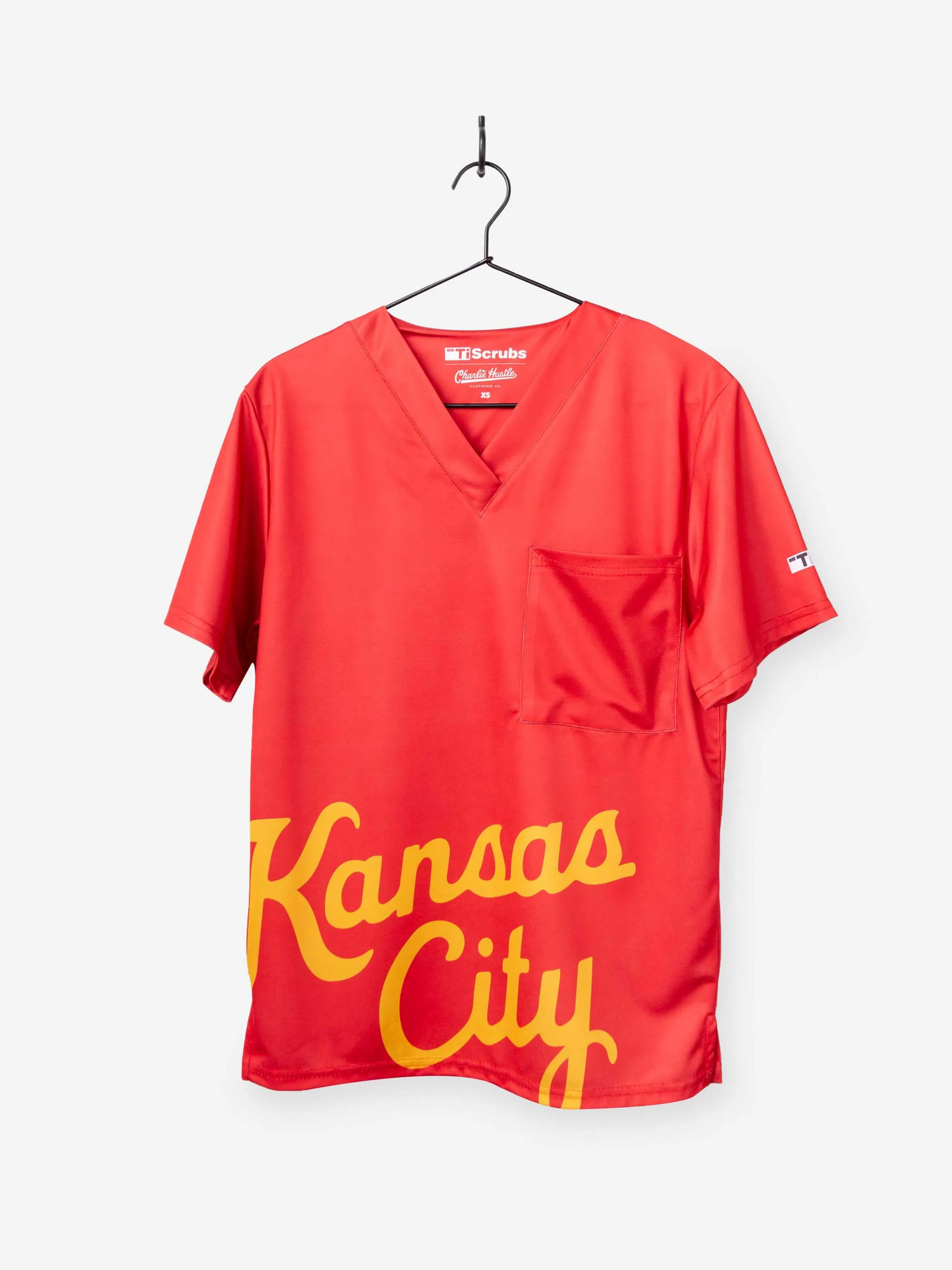 Men's "Kansas City Script" Scrub Top