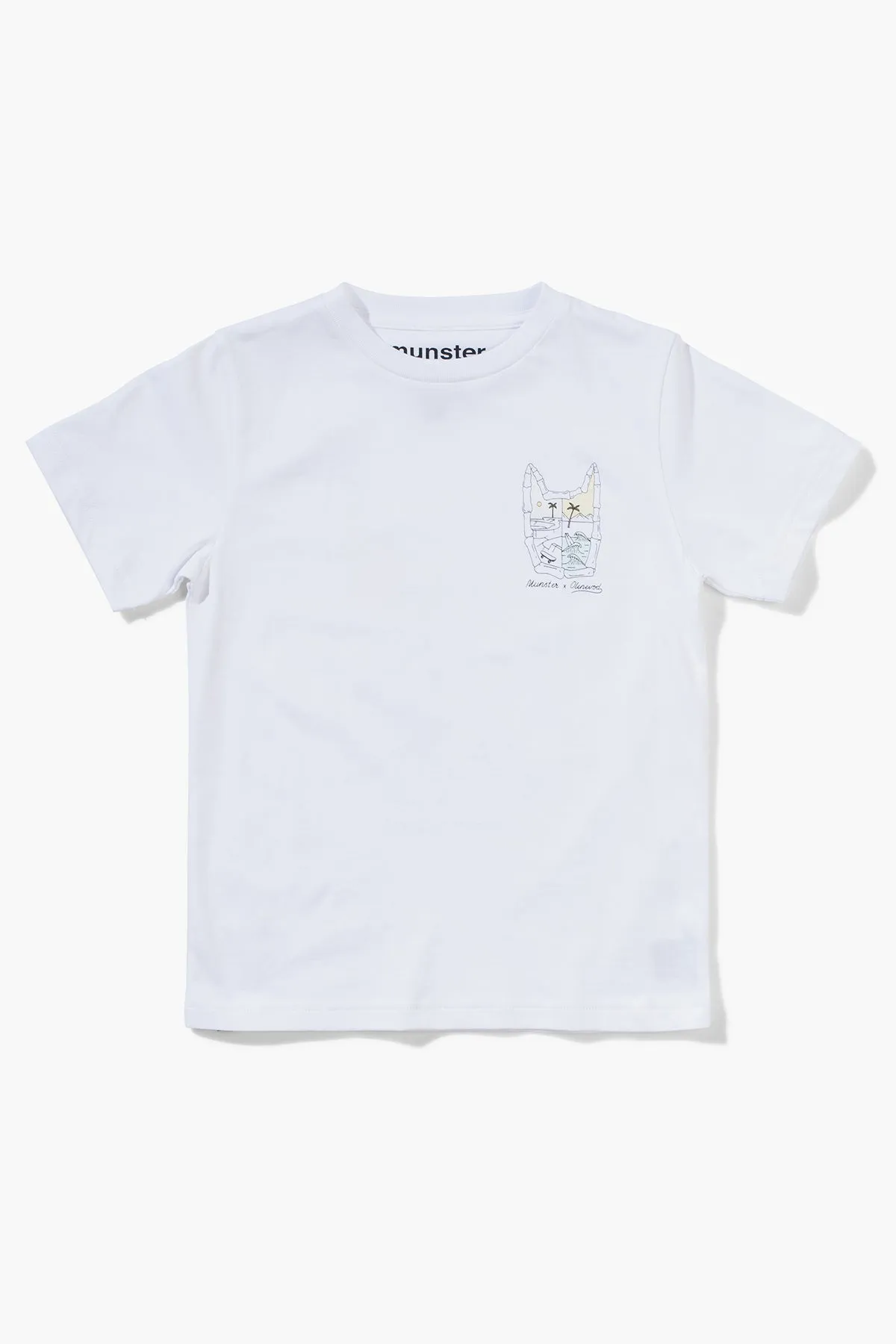 Munster Kids Dawn To Dusk Kids T-Shirt - White (Size 4 left)