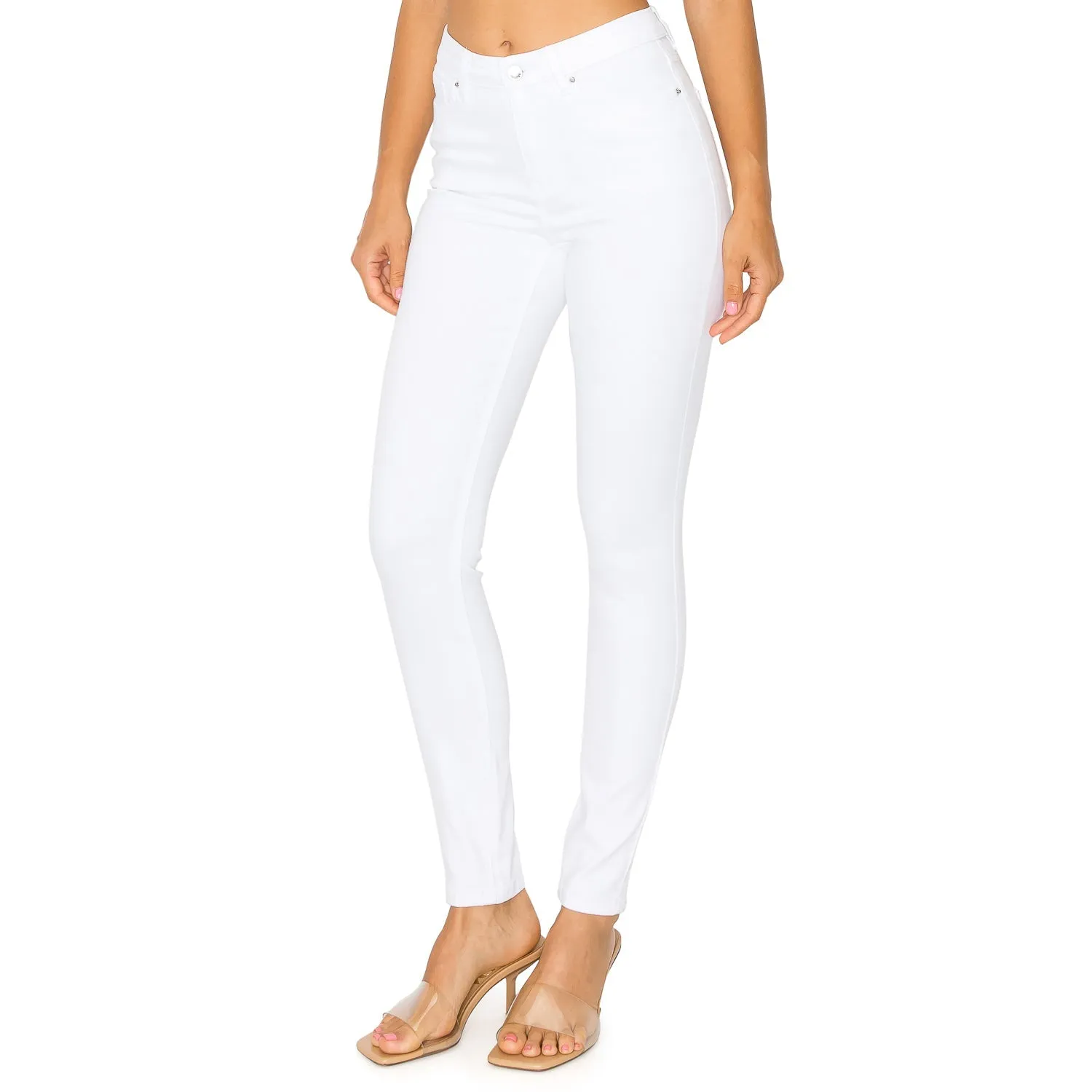 Soft Stretchy High Rise The Everyday Skinny Jeans - White