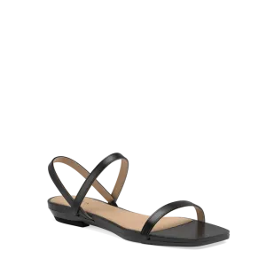 The Slingback Miranda - Coal Leather-FINAL SALE