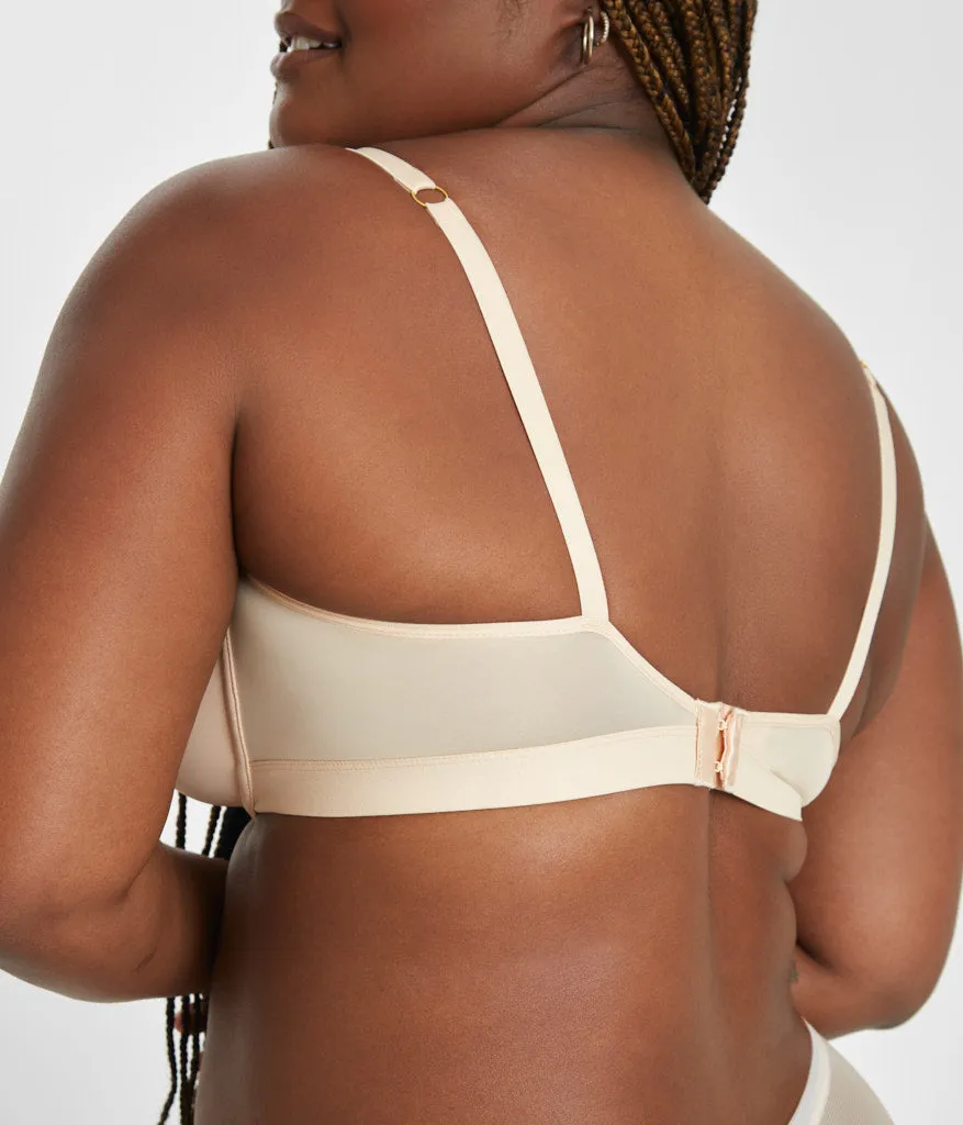 The Spacer Balconette Bra: Toasted Almond