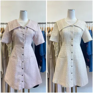 Tweed short sleeve dresses