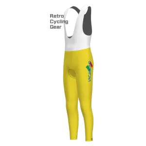 Yellow CARRERA Retro Bib Cycling Pants