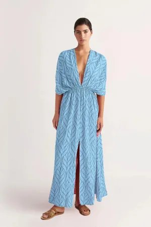 Zakar Kaftan in Blue